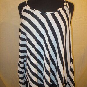 Women’s Poetry Flowy Tank Top Black / White - Size: Large